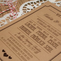 Einladung – Serie „Vintage Craft“