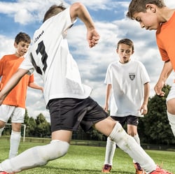 Peoplefotografie  Sportfotografie Fussball Kinder Kinderfussball Ballspiel