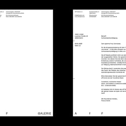 AFF Galerie – Briefpapier
