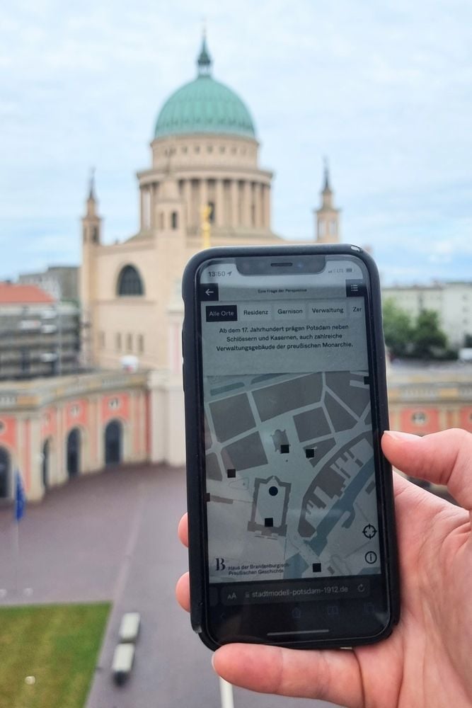 Mobile Version der Website