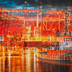 Komposition Hamburg – Hafenfeuer
