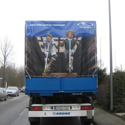 Planengestaltung HUDORA-LKW