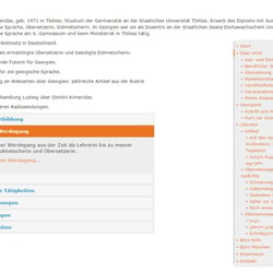 Accordion menu zur Navigation
