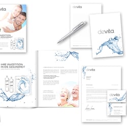 Werbemittel für ein Wasserfiltersystem