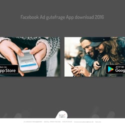 Facebook Ad gutefrage App download 2016