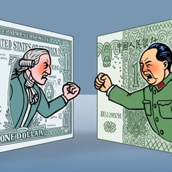 Karikatur zum Währungskrieg (Deutsche Welle)