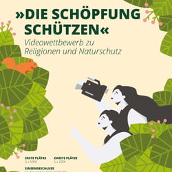 Plakataktion: Videowettbewerb zu Religionen und Naturschutz