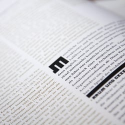 Renaissancebuch / Detail Lauftext und Marginalien