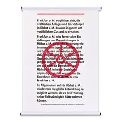Poster 40 × 60 cm, »Eingemeindungsvertrag« zweifarbig handgedruckt von Bleilettern und Fotopolymer-Klischee