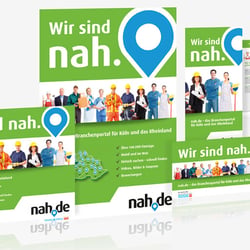 Werbemittel für das Portal nah.de