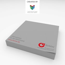 Produktvisualisierung eines Memoblocks