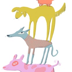 Stapel-Hunde