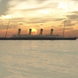 Passagierschiff 3D Illustration
