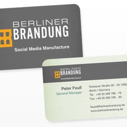 Visitenkarten für die Berliner Brandung