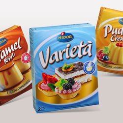 MIDOR AG: Gestaltung der Fertigmischungen der Dessertlinie KONZEPT | DESIGN | FOTOREGIE