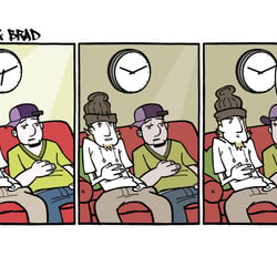Comicstrip „White & Brad“