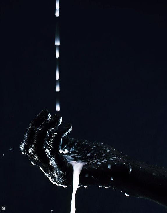 milky hand