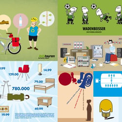 Illustrationen & Character-Designs / Kunden: diverse