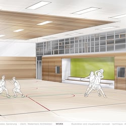 Altkloster Turnhalle, Auftraggeber: Wedemann Architekten