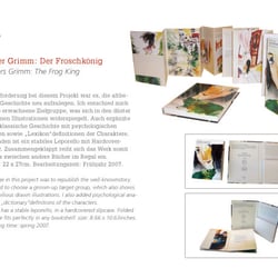 Leporello mit Schuber zu Brüder Grimm-Der Froschkönig