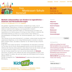 Wordpress-Blog für die Freie Montessori-Schule Darmstadt