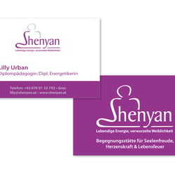 Konzeption und Design eines Logo und Visitenkarten für eine Dipl. Pädagogin und Energertikerin