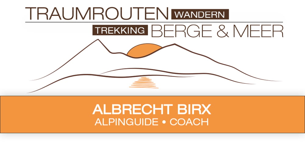 Albrecht Birx, Alpinguide, new Logodesign und Visitenkarten