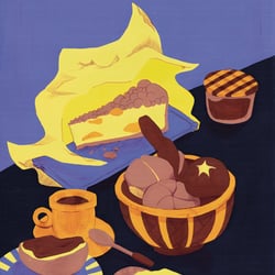 Frühstück in der Küche