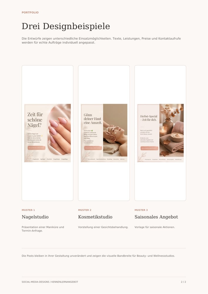 Social Media Design – Werbebeitrag