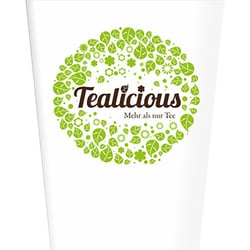 Teebecher mit Logo