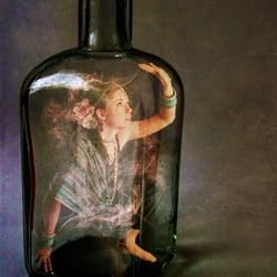 Fotomanipulation: Flaschengeist