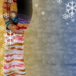 Maschen im Winter