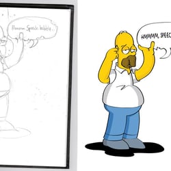 Homer_Simpson_Sketch_digitalisiert