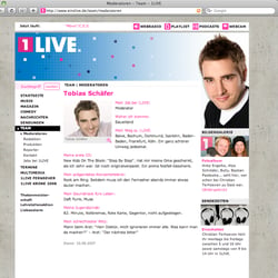 1LIVE Moderator: Tobias Schäfer (Entwurf)