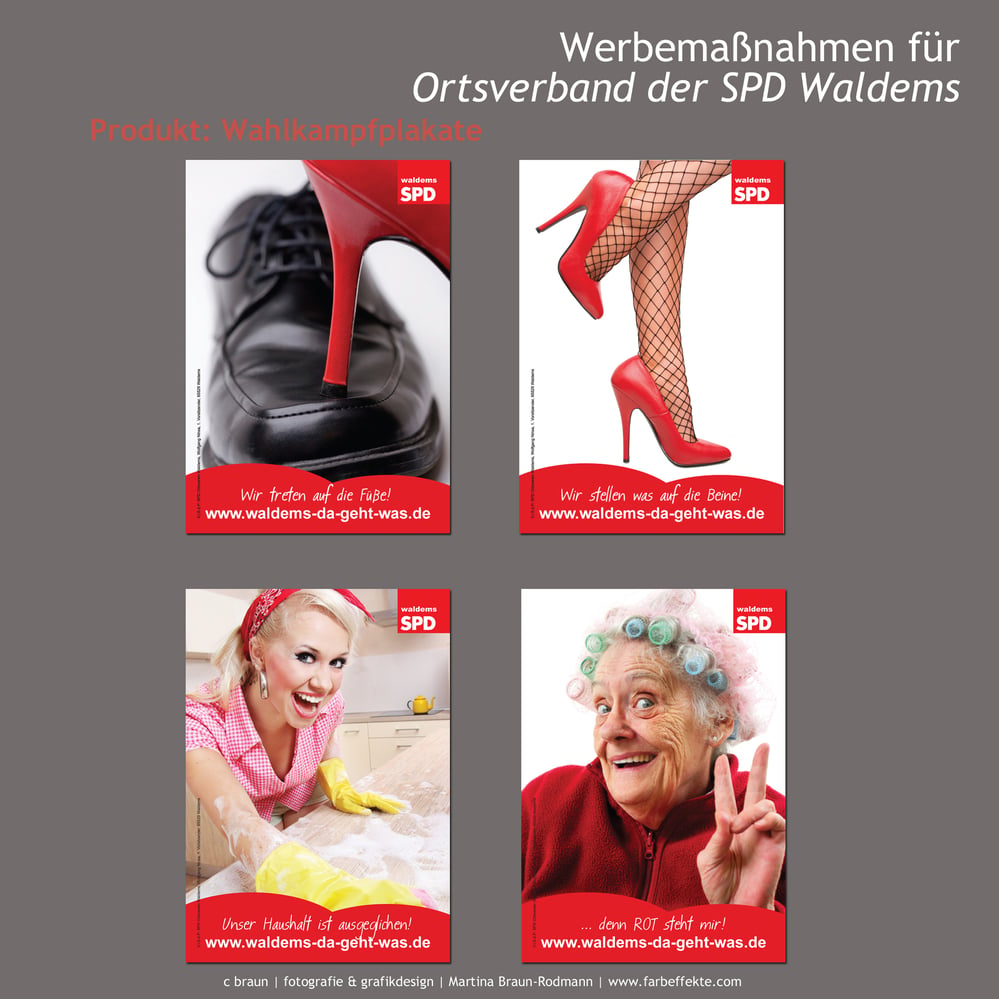 SPD Waldems – Wahlkampf 2011 Plakat-Aktion