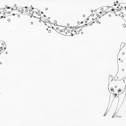 Sternschnuppenfuchs (Postkartenrückseite)
