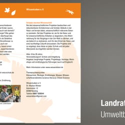 Broschüre zur Umweltbildung von Jugendlichen