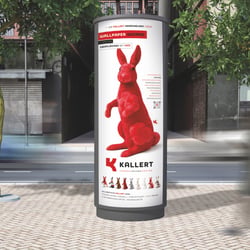 Kallert Malerbetrieb – Litfaßsäulenwerbung für Tapezierarbeiten