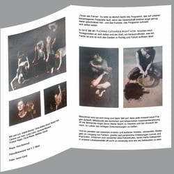 Programmheft für das Theaterstück „Give me my Fucking Catharsis right now“