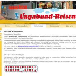 Layout, Reinzeichnung für Joomla! „Vagabund-Reisen Flensburg“