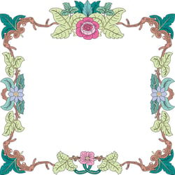 Blumenrahmen pastell