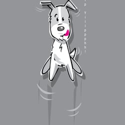 Illu/ Logo für der „Weisse Hund- Hundetraining“ -Projekt mit fabulousdesign.de