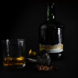 Whiskey and pipe