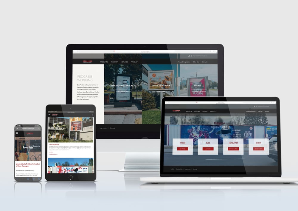 Website erstellt mit Jcdecaux CMS System