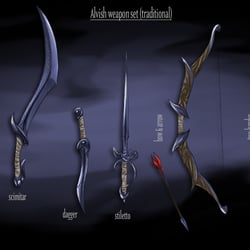 Alvish traditional weapons