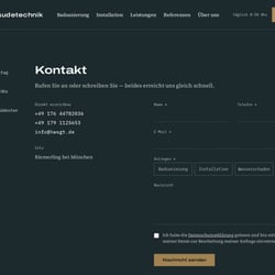 Sanitärbetrieb Ottobrunn – Kontaktseite