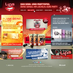 Xbox – LIPS – Screendesign