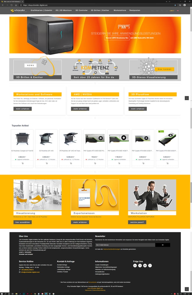 Relaunch Website Schneider Digital