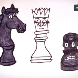 Zum Inktober20-Thema – Vorposten musste ich an Schach denken. Ich bin jetzt am zug!