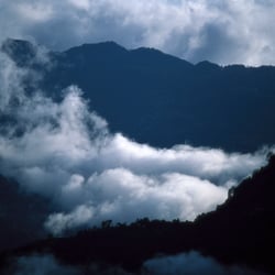 Clouds in the hills